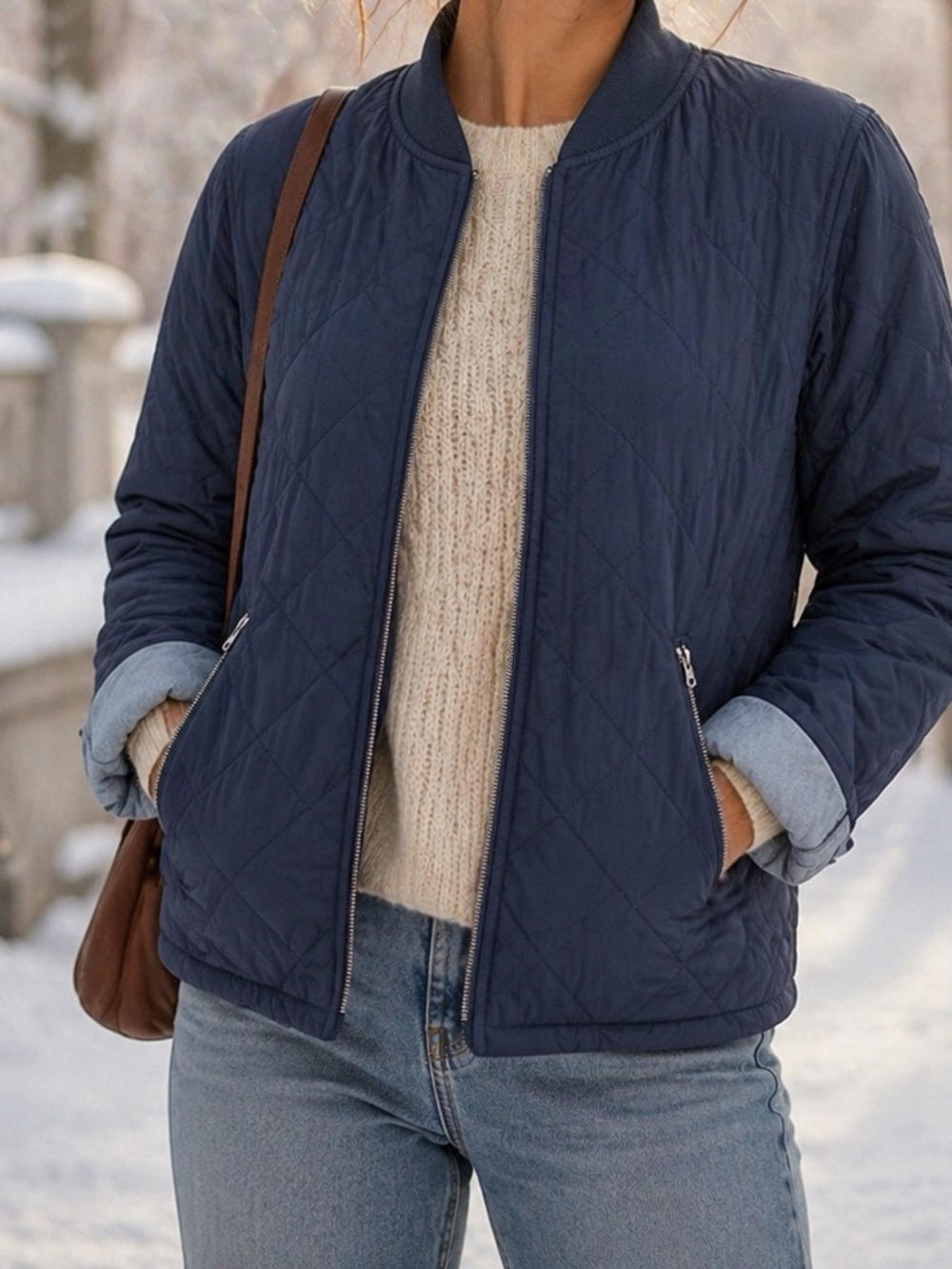 Gap Quilted Bomber Jacket